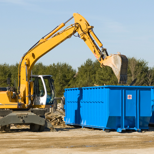 what are the rental fees for a residential dumpster in West Chester IA